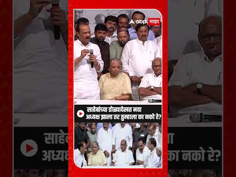 Ajit Pawar on Sharad Pawar resigns: साहेबांच्या डोळ्यादेखत नवाअध्यक्ष झाला तर तुम्हाला का नको रे?