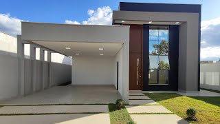 Tour CASA TÉRREA Moderna com Pé Direito Duplo, Área Gourmet, Cond. Alto da Boa Vista, Brasília/DF