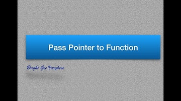 Pass Pointer to Function in C (Call by Reference)
