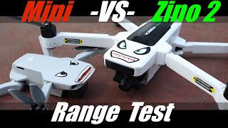 Hubsan Zino2 vs DJI Mini Range Test With Mobile Phone Tower Interference