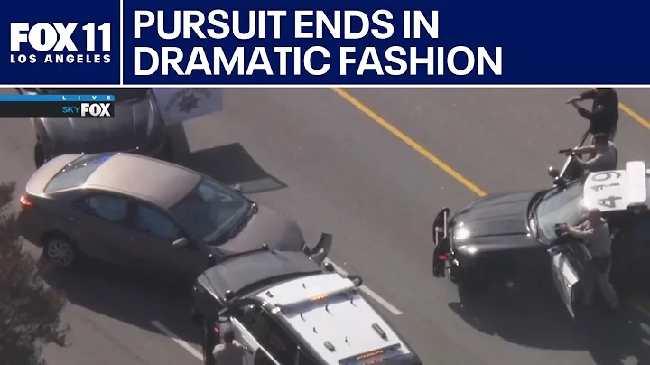 Police chase in the San Fernando Valley