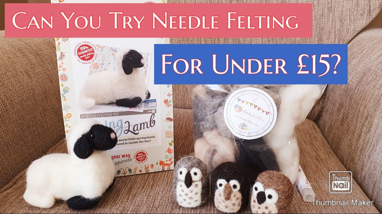 DIY Felting Needles Set with Handle Wool Felt Tool Felting Beginner Kit  Mixed;UK W8S1 