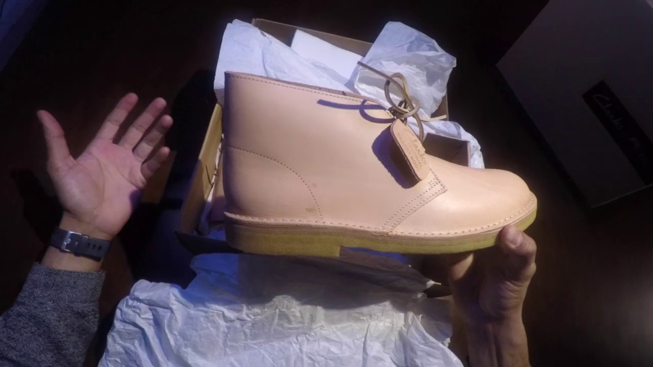 Limited Edition Originals Desert Boots in Natural Tan Leather - YouTube