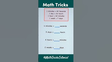 Time Conversion Hacks #MathTricksTutorial #maths #math #tutorial #mathematics #shorts #education