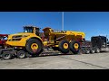 Loading a Volvo A40G. rock truck in Baltimore, MD