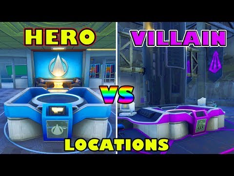 Video: Fortnite Hero Mansion En Villain Lair Locaties Uitgelegd