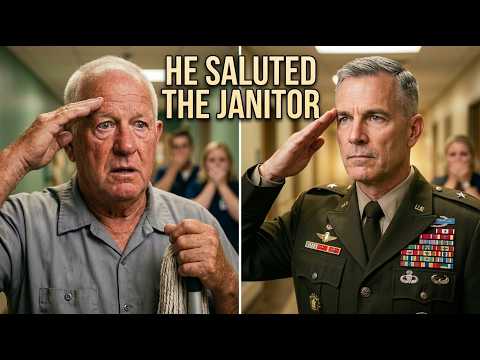 The Janitor They Mocked — Until the General Called Him Sir