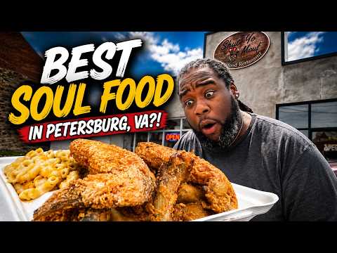 BEST SOUL FOOD IN PETERSBURG, VA?! 😳 Trying Shut Yo Mouf Soul Food! 🔥🍗