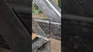 not many people know the tricks of this  cutting square tubes #welding #stickwelding #diy #short
