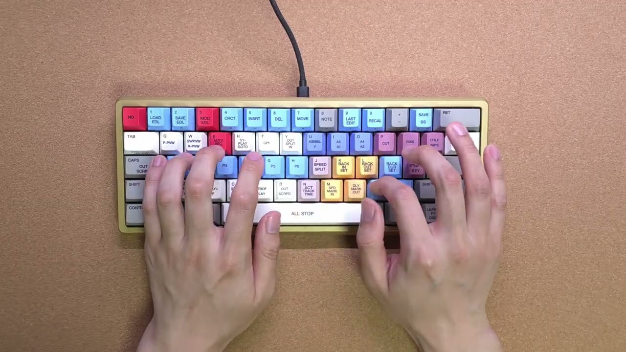 3.4kg 풀황동 하우징, Frog Mini Pesante HE 자석축 타이핑 영상 ASMR