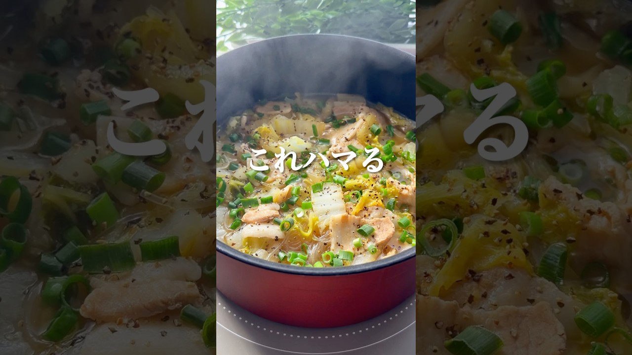 【簡単レシピ】白菜と豚バラの旨みたっぷり春雨スープ|切って煮るだけで激ウマ