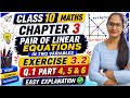 Class 10 Maths Chapter 3 Exercise 3.1 Question 1 Part 4, 5 &amp; 6 | NCERT Solutions