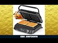 Premium Waffeleisen für Belgische Waffeln | Starke 1.600 Watt, doppelte Heizelemente, 5