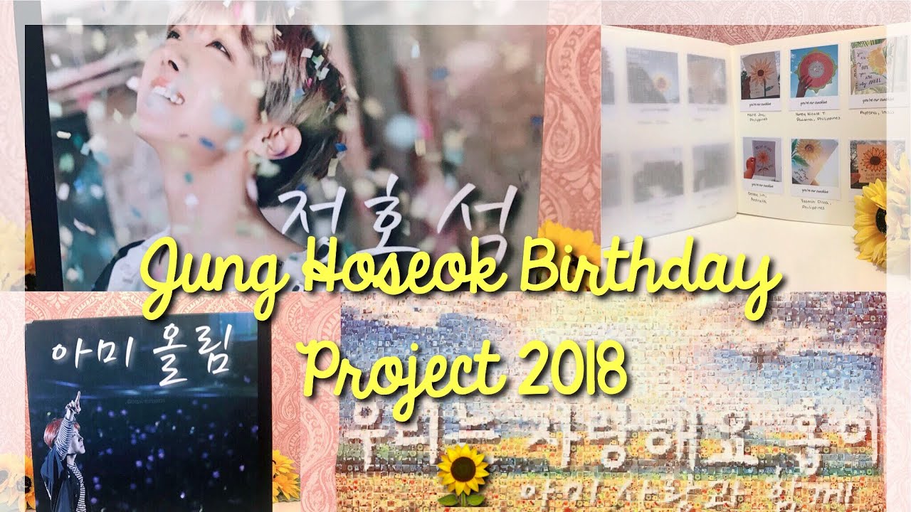 Jung Hoseok, JHOPE Birthday Project 2018! Sunflower Project from ARMYs 🌻 | @btswithhearts