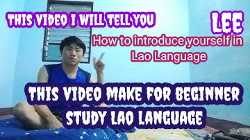How to introduce yourself in Lao language