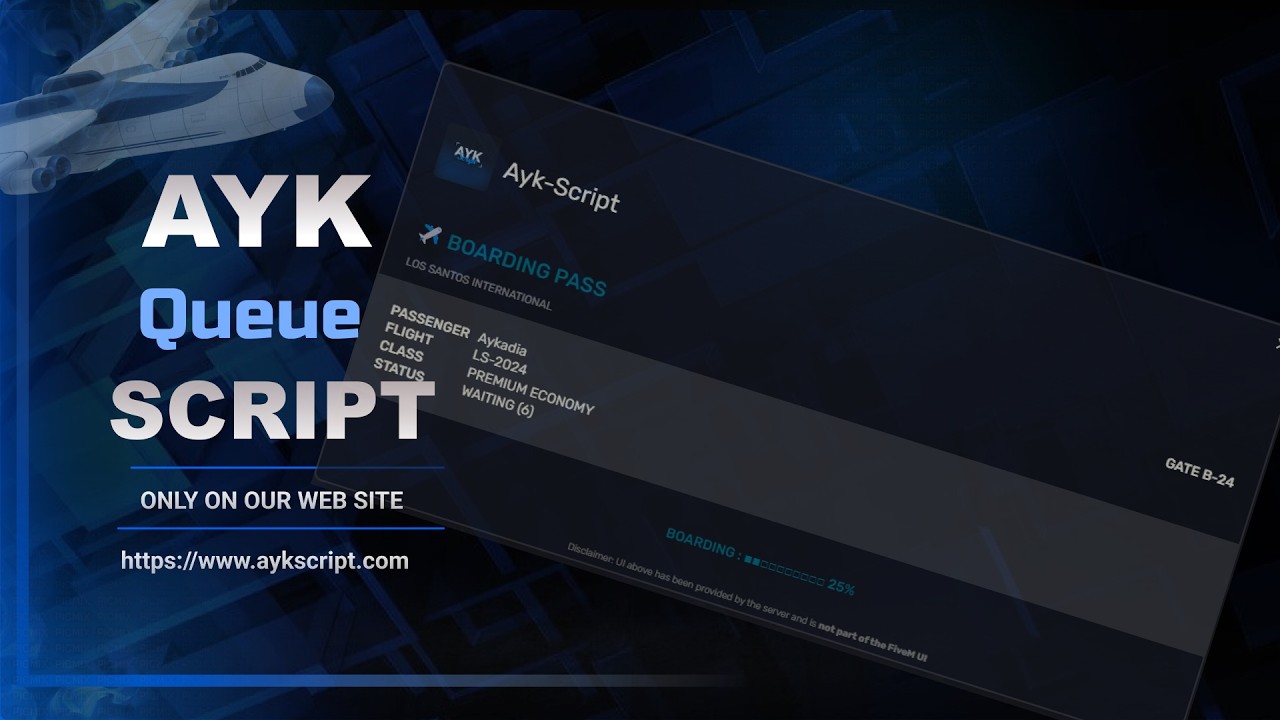 [FREE] Ayk-Queue | High-End FiveM Queue System - YouTube