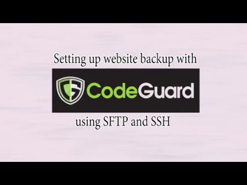 How to set up CodeGuard to backup website (using SFTP and SSH)