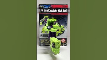 MIXMASTER CAN KAZOTSKY KICK #transformers #mixmaster #studioseries86 #stopmotion #devastator