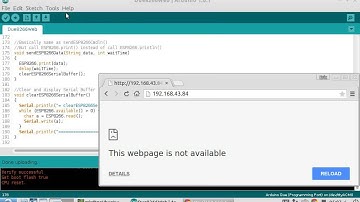Arduino + ESP8266 - a simpe web server response with HTML