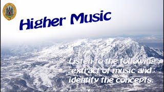 SQA Higher Music for KHS music students