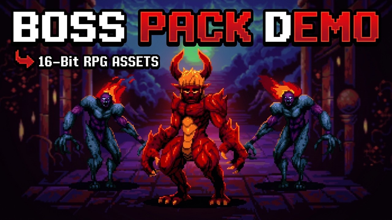 RPG Pixel Battle Backgrounds, video preview 2