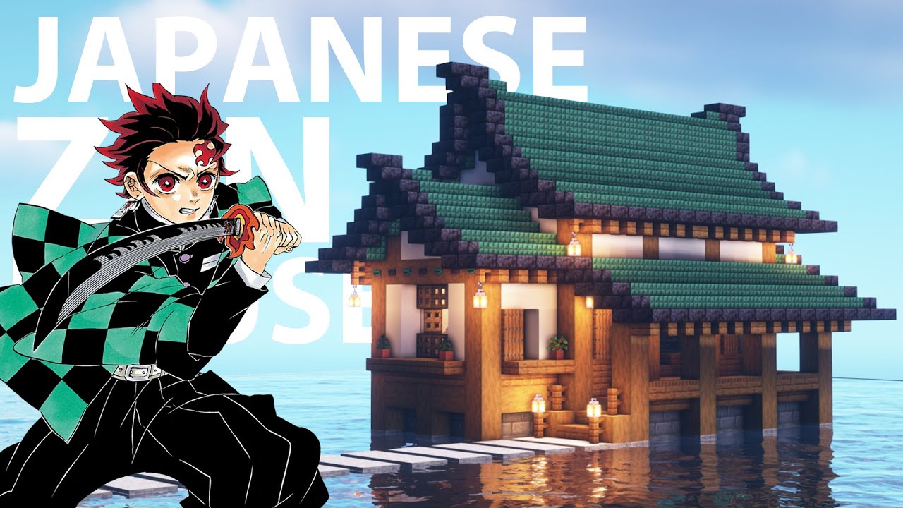 Minecraft Japanese House Tutorial for Minecraft Demon Slayer Mod Fans! How to build a Japanese House