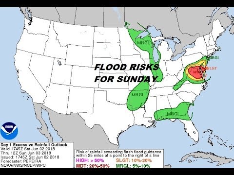 Flood risks across the Mid Atlantic states - YouTube