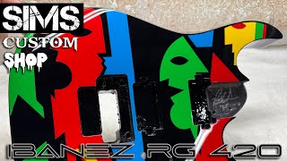 Ibanez Rg 420 - John Petrucci Jpm P1 Paint Scheme By Sims Custom Shop