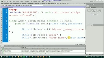 login using php codeigniter part2