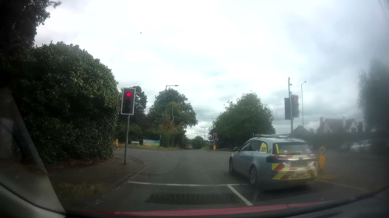 Red Light Jumper? Dog Unit, Police? No Sirens or Flashing Lights. 7th Aug 2024, 1.45pm