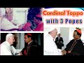        cardinal telesphore p toppo with three popes