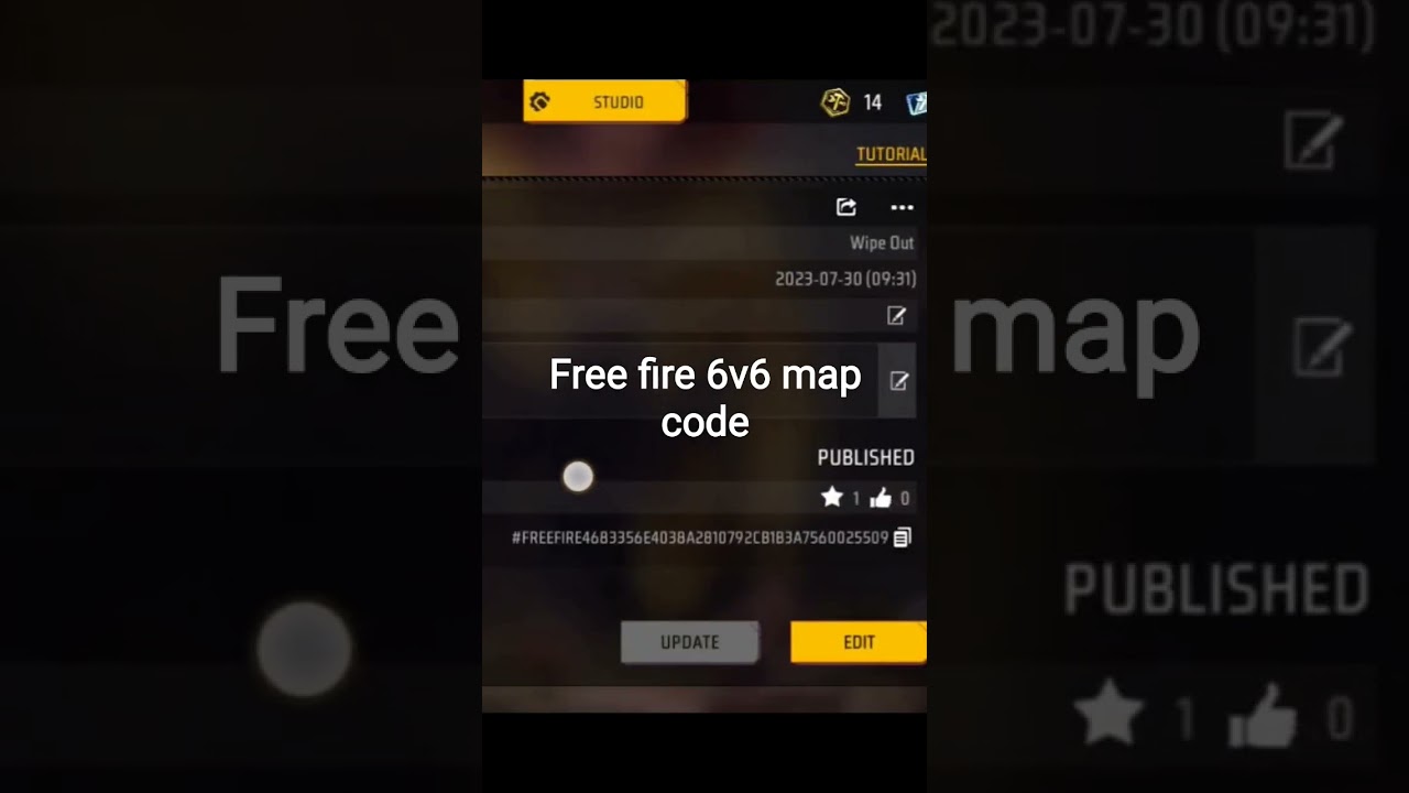 free fire 6v6 map code