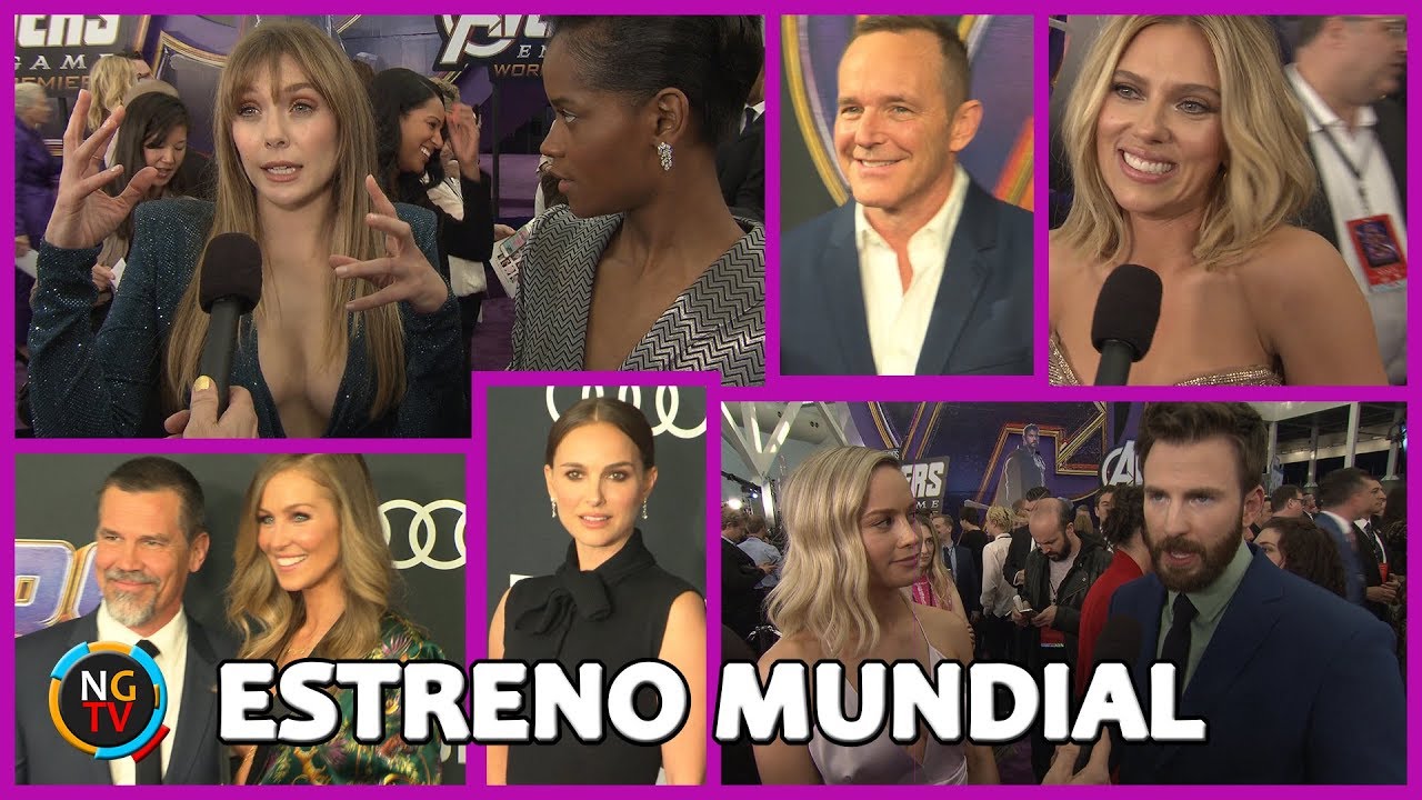 Avengers Endgame: El Estreno Mundial - Entrevista con los Vengadores de Marvel [2019]