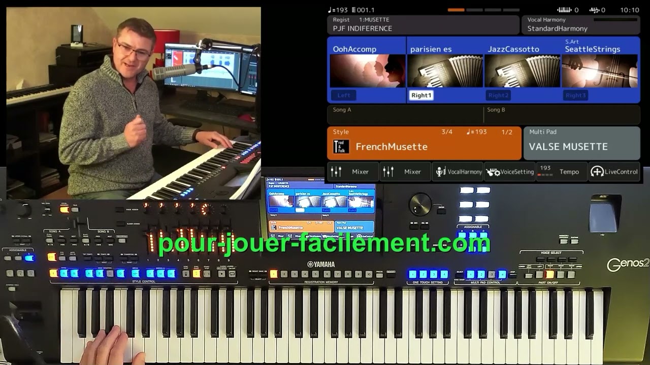 Yamaha Genos 2 FrenchMusette (INDIFFERENCE)