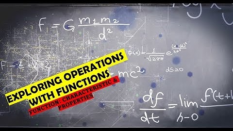 Operations on Functions (1.7)