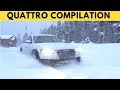 Audi Quattro in Snow Compilation - Quattro Power