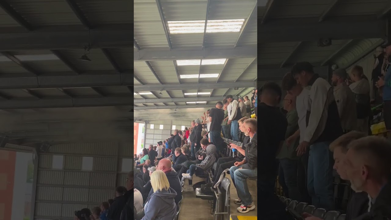 Flare at the Notts match 🧨 
