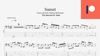 The Internet ft. Yuna - Sunset (bass tab)
