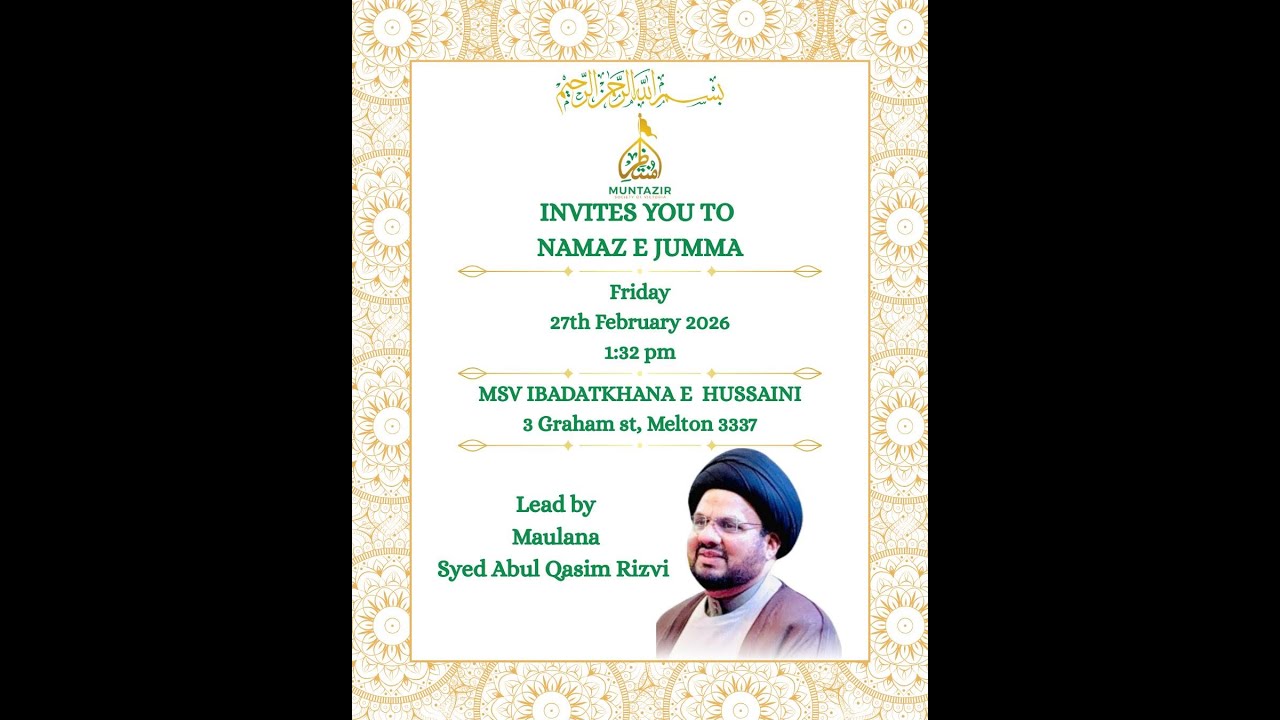 Namaz-e-Juma | 27th Feb 2026