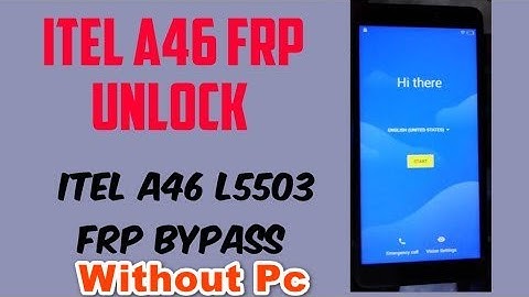 Itel A46 ( Itel L5503 ) Frp Bypass Android 9 Without Pc