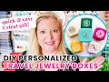 How to Personalize Jewelry Boxes with Heat Transfer Vinyl & a Cricut
