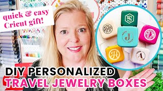 How to Personalize Jewelry Boxes with Heat Transfer Vinyl &amp; a Cricut