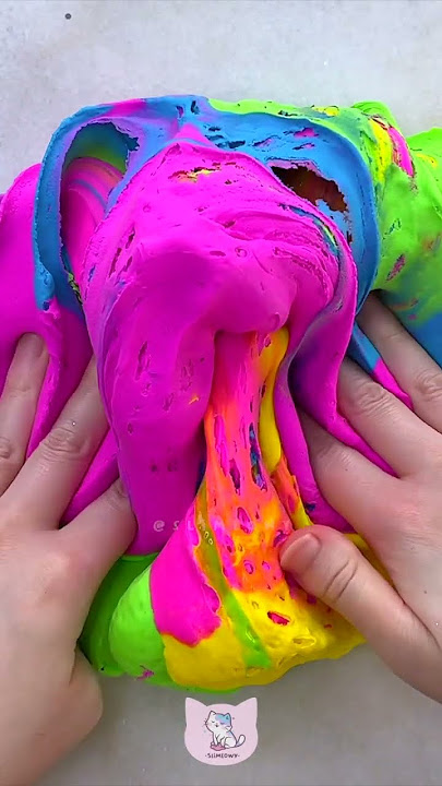 Storebought Slime ASMR 🌈☁️ Rainbow Butter Cloudz from Compound Kings