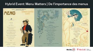 Menu Matters | De l’importance des menus