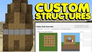 Minecraft Bedrock How To Make Naturally Generated Custom Structures