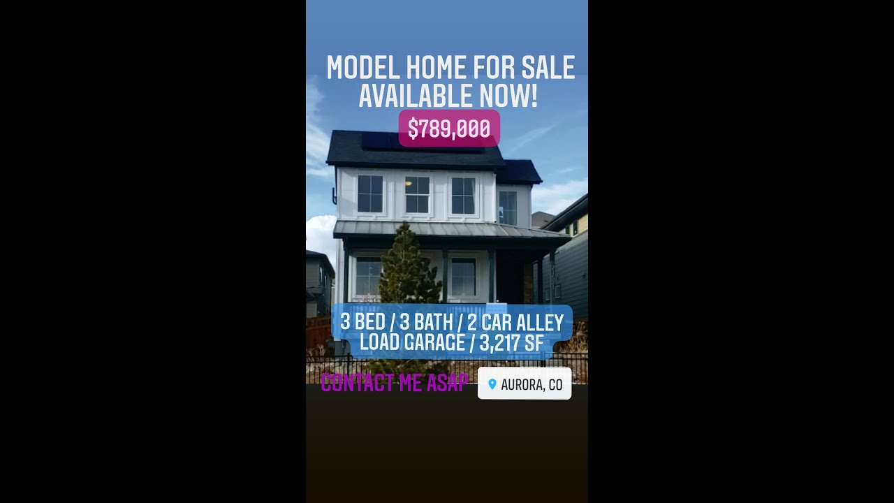 Model Home For Sale Furniture IS Included I $789k I 3 Bed I 3 Bath I 3,217 +755 SF Unfinish Basement