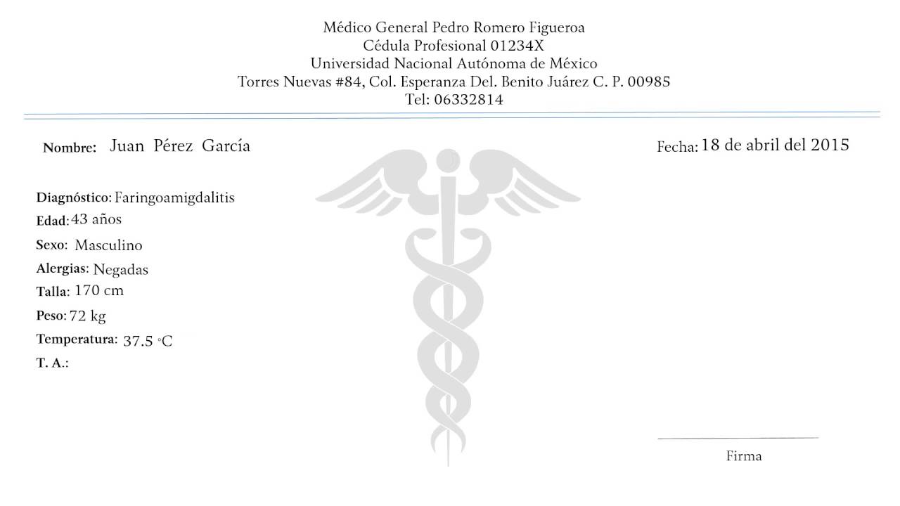 ▷ Formato de recetas medicas segun la norma oficial mexicana | Actualizado  mayo 2023