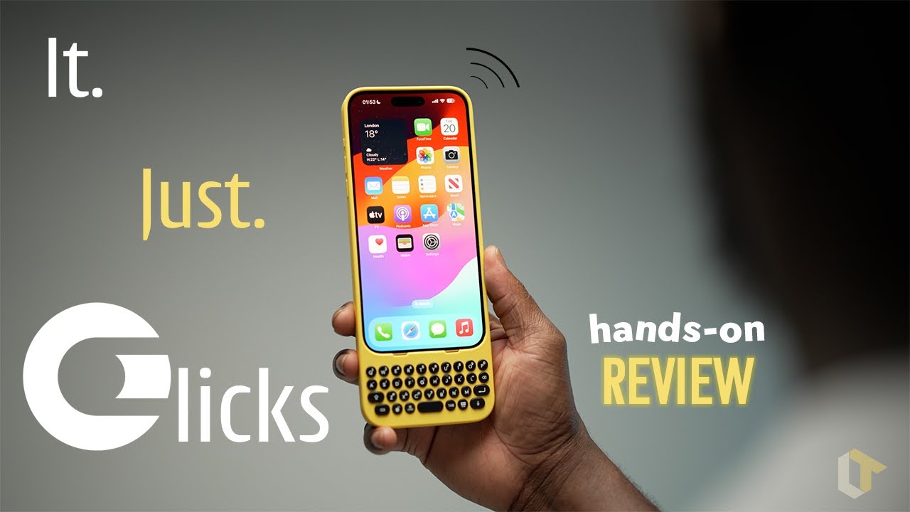 Clicks Keyboard for iPhone 14 Pro グレー Clicks - Keyboard for Apple iPhone 14 Pro Max - London Sky