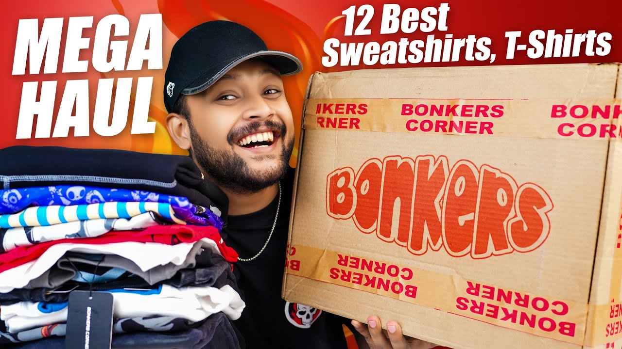 12 Best Bonkers Corner Sweatshirts & T-Shirts for Men 🔥 Myntra Winter Haul  Review 2023