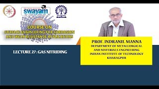 Lecture 27 : Gas Nitriding